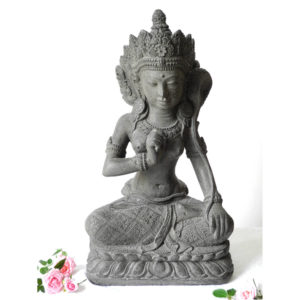Dewi Sri Steinguss grau 45 cm