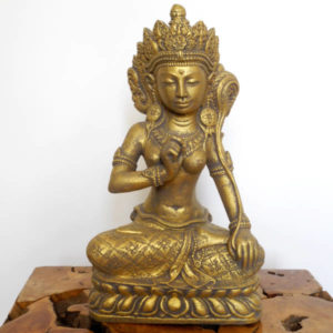 Dewi Sri Steinguss goldfarben 45 cm