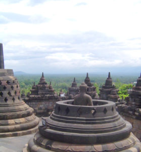 Buddha Figuren des Borobudur