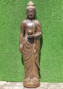 Medizinbuddha mit Toga Fluss Stein 155cm