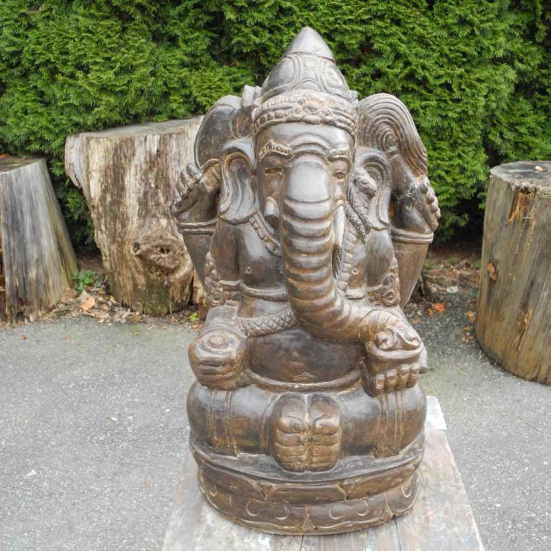 Edler Fluss Stein Ganesha 60 cm