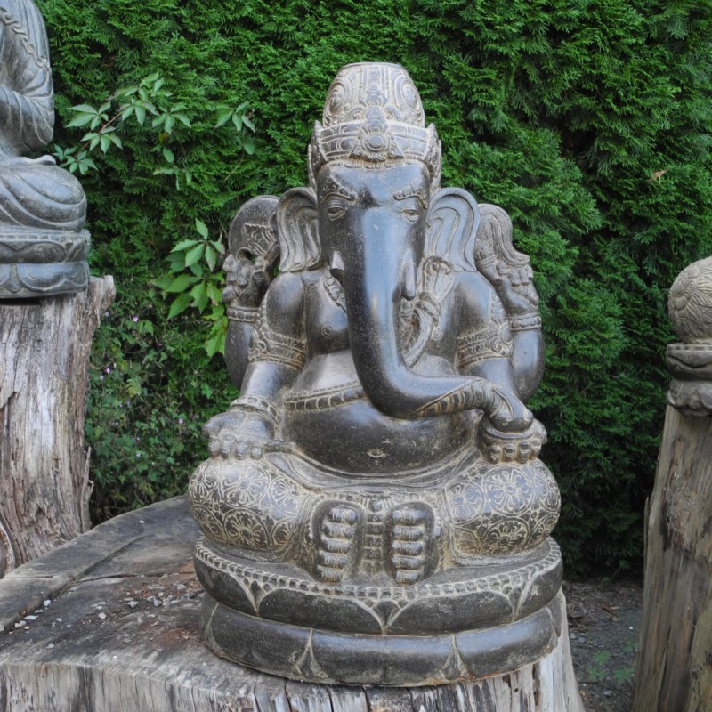 Edler Fluss Stein Ganesha 80 cm