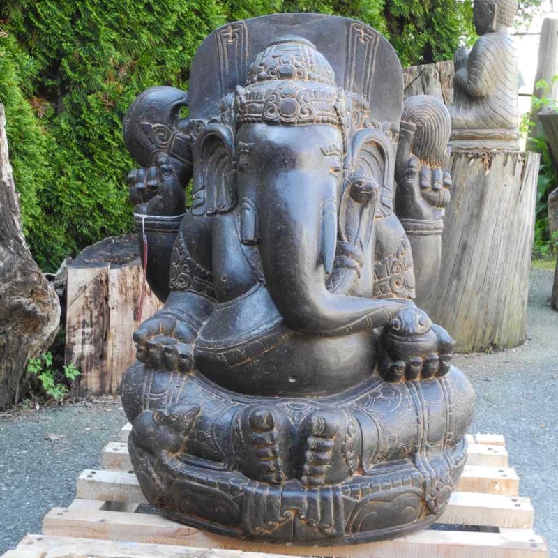 Exklusiver Ganesha Fluss Stein 80 cm