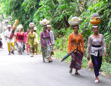 Bali-Tempelprozession