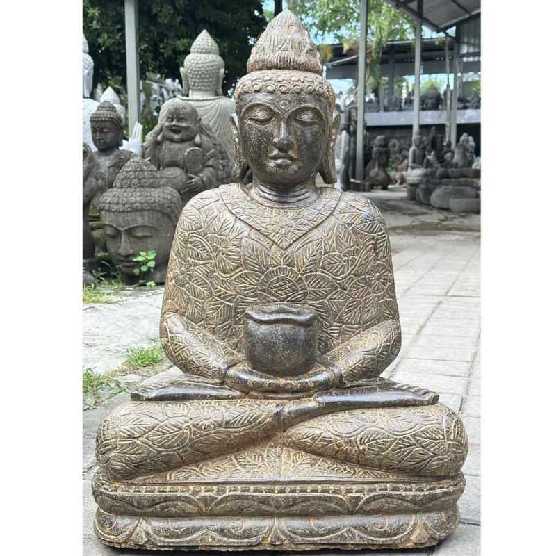 Filigraner Medizin Buddha Fluss Stein 80 cm