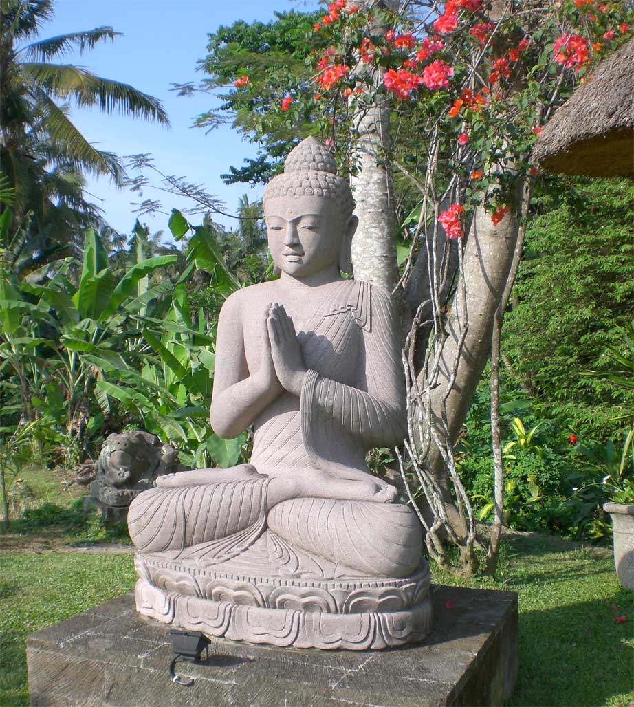 Steinbuddha Bali Garten