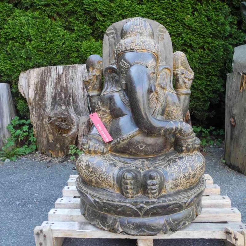 Exklusiver Ganesha Fluss Stein 75 cm