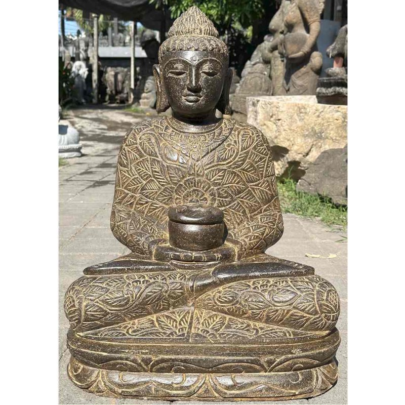 Filigraner Medizin Buddha Fluss Stein 60 cm